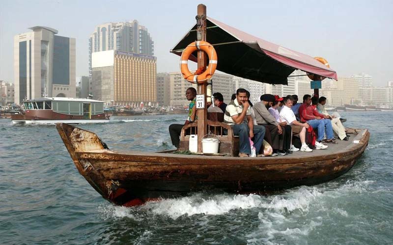ركوب عبرة خور دبي