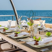yacht food menu