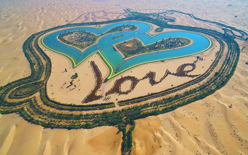 Love Lake in Al Qudra