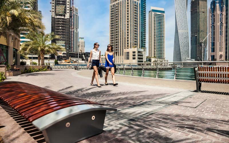 Dubai Marina and Marina Walk 