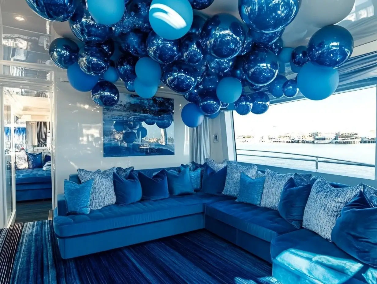 Wedding Balloon Decoration Ideas for A Glamorous Yacht Experience