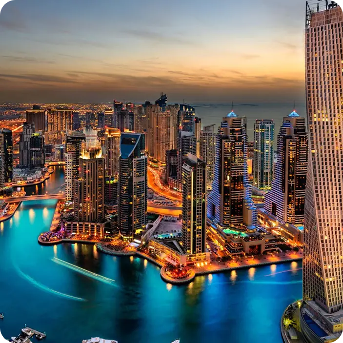 Dubai Marina Yacht Cruising Route