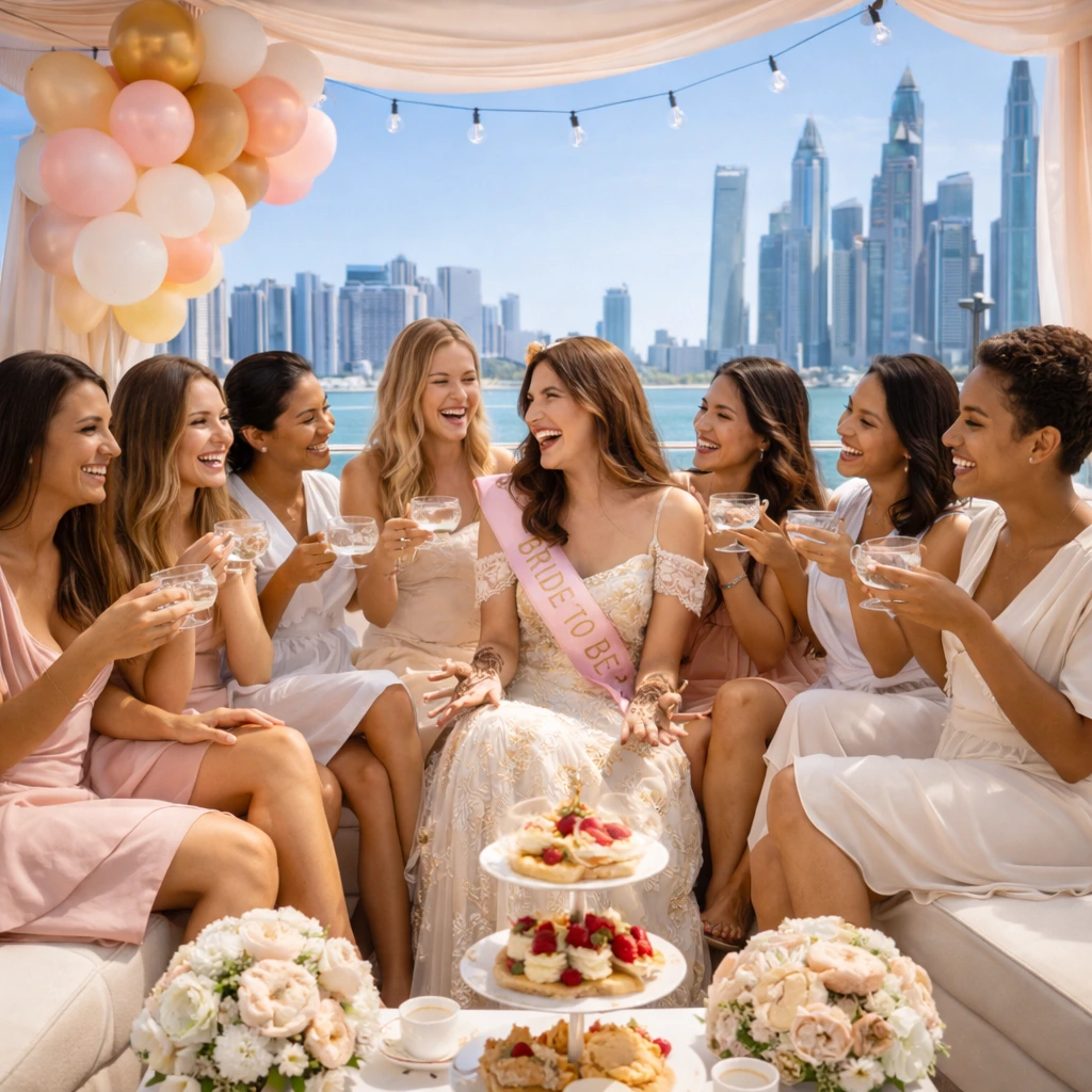 Bride’s Bridal Shower Arranged On Yacht
