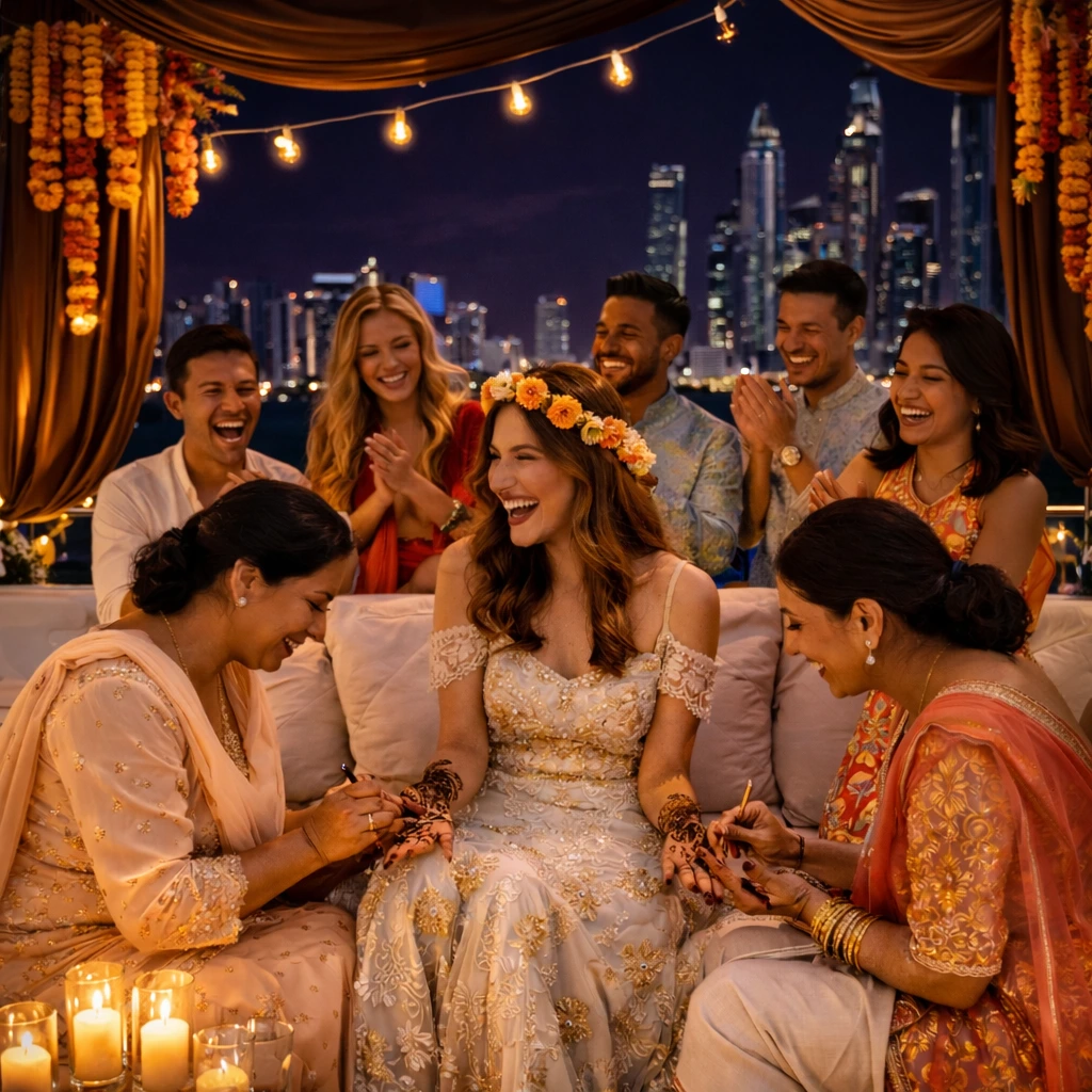 Mehndi Night Wedding Yacht Event