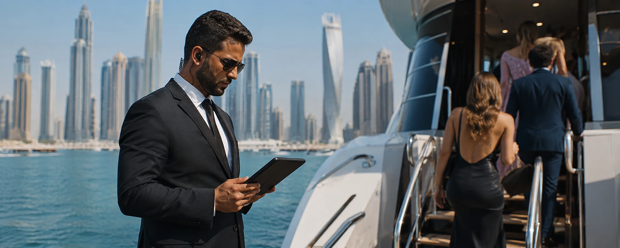 Event security on a Mala Yachts charter